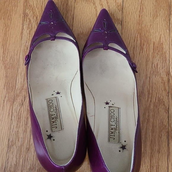 JIMMY Choo Leather Plum Pump - Picture 4 of 7
